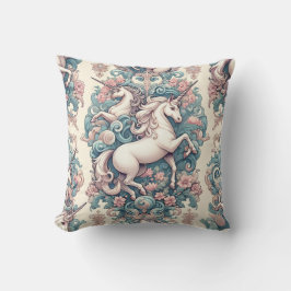 Mystische Viktorianische Hörner: Verzauberte Blüte Kissen