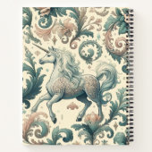 Mystische Viktorianische Hörner: Verzauberte Blüte Notizblock (Rückseite)