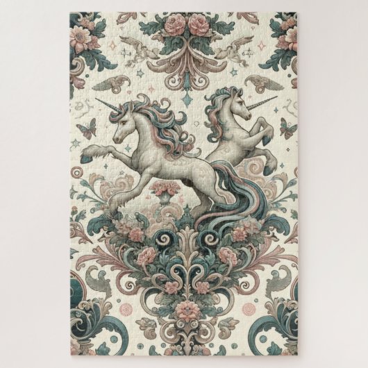 Mystische Viktorianische Hörner: Verzauberte Blüte Puzzle (Vertikal)