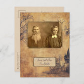 Mystische Vintage Notebook-Vorlage Postkarte (Vorne/Hinten)