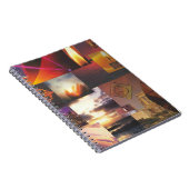 Mystische Visions Collage Spirage Notebook Notizblock (Rechte Seite)