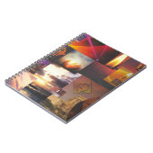 Mystische Visions Collage Spirage Notebook Notizblock (Linke Seite)