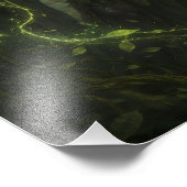 Mystische Wald-Magierin – Fantasy Natur Poster (Ecke)