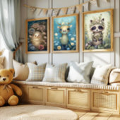 Mystische Wälder, Hirsche Kunst | Kinderzimmer Poster