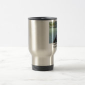 Mystische Waldungs-Brücke der Buchen-Kaffee-Tasse Reisebecher (Mittel)