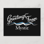 Mystische Wasserwellen Postkarte (Vorderseite)