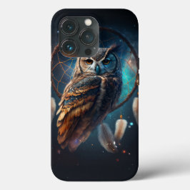 Mystische Weltraum-Eule mit Dreamcatcher-Kunst     Case-Mate iPhone Hülle