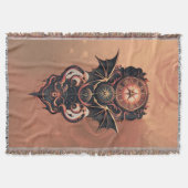 Mystische Zeitreise mit Flügeln, Steampunkuhr. Decke (Vorderseite)