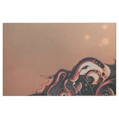 Mystische Zeitreise mit Flügeln, Steampunkuhr. Stoff (Fat Quarter (45,7 x 55,9 cm))