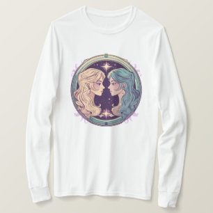 Mystische Zwillinge-Reflexion T-Shirt