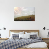 Mystischer Abend, Pferdeweidekunst Leinwanddruck (Insitu (Schlafzimmer))