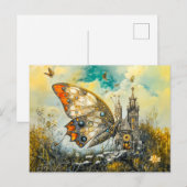 Mystischer Altar Schmetterling Postkarte (Vorne/Hinten)