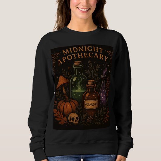 Mystischer Apotheker Pullover - witziger gotischer (Vorderseite)