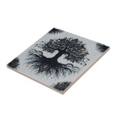 Mystischer Baum der Lebenskultur Fliese (Seite)