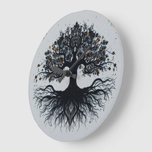 Mystischer Baum der Mauer Große Wanduhr (Winkel)