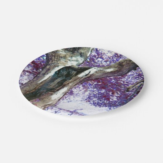 Mystischer Baum Pappteller (Schrägansicht)