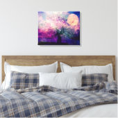 Mystischer Baum und Nachtmond Leinwanddruck (Insitu (Schlafzimmer))