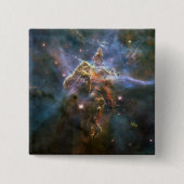 Mystischer Berg in Carina Nebula Hubble Space Button (Vorderseite)