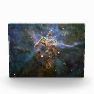 Mystischer Berg in Carina Nebula Hubble Space Fotoblock
