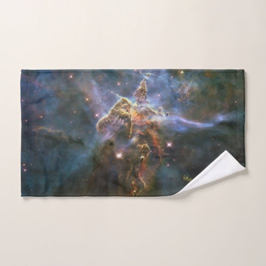 Mystischer Berg in Carina Nebula Hubble Space Handtuch (Handtuch)