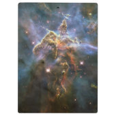 Mystischer Berg in Carina Nebula Hubble Space Klemmbrett (Rückseite)