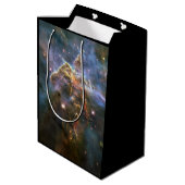 Mystischer Berg in Carina Nebula Hubble Space Mittlere Geschenktüte (Rückseite Schrägansicht)