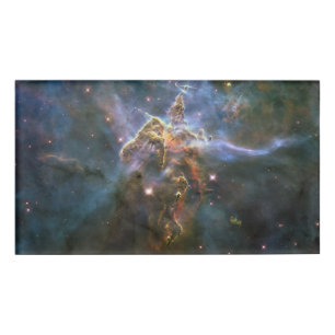 Mystischer Berg in Carina Nebula Hubble Space Namenschild