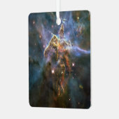 Mystischer Berg in Carina Nebula Hubble Space Ornament Aus Metall (Vorderseite links)