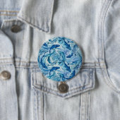 Mystischer blauer Fisch fließt in Harmonie Button (Beispiel)