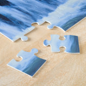 Mystischer blauer Wasserfall Puzzle (Seite)