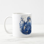 Mystischer Blauhirsch-Becher. Kaffeetasse (Links)