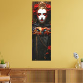 🦉 🌹 Mystischer Blick 🔮 ✨ Leinwanddruck (Insitu (Wohnzimmer))