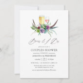 Mystischer Boho sukkulente Brüche vor dem I Dos Einladung (Vorderseite)