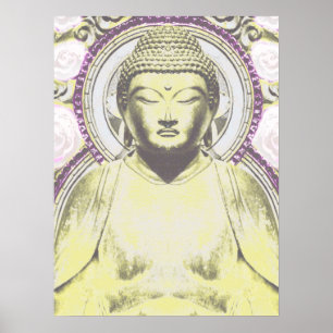 Mystischer Buddha in neutralen Tönen Poster