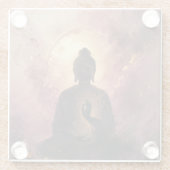 Mystischer Buddha | Zen Meditation Glasuntersetzer (Rückseite)