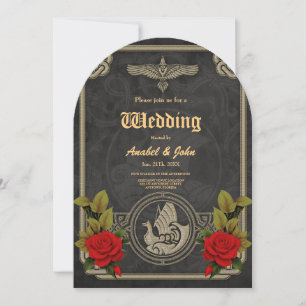 Mystischer Charme mit eleganten keltischen Knoten. Einladung