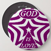 Mystischer Deep Purple Stern "Gott ist Liebe" - Ju Button (Vorne & Hinten)