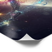 Mystischer Drache, Mondlicht Poster (Ecke)