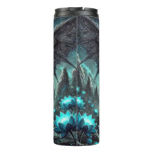 Mystischer Drache unter Mondlicht Thermosbecher (Rückseite)
