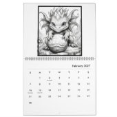 Mystischer Drachen-Malender-Kalender Kalender (Feb 2027)