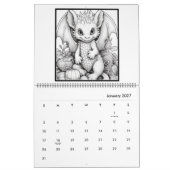Mystischer Drachen-Malender-Kalender Kalender (Jan 2027)