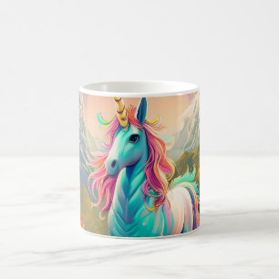Mystischer Einhorn-Becher   Fantasie-Pferd & Regen Kaffeetasse