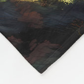 Mystischer Elf in einem Fantasy-Wald Fleecedecke (Ecke)