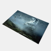 Mystischer Engel auf der Mat Fußmatte (Schrägansicht)