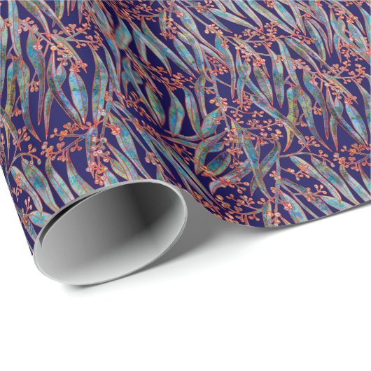 Mystischer Eukalyptus Geschenkpapier (Rolleneckpunkt)