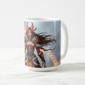Mystischer Feuerschamane-Mug Kaffeetasse (VorderseiteRechts)