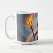 Mystischer Feuerschamane-Mug Kaffeetasse (Links)