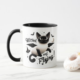 Mystischer Flug: Siam in halloween Night Tasse