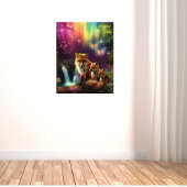 Mystischer Forest und Knospen Fotodruck