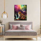 Mystischer Forest und Knospen Fotodruck